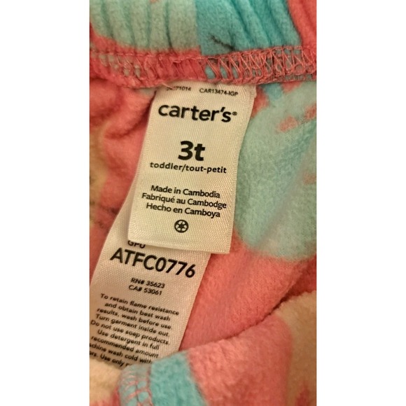 Lot of 5 Girls 3T Carter's Winter Clothing‎ Snow Bibbs Sweater Dress Pjs + - Picture 6 of 15